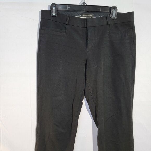 BANANA REPUBLIC Casual Black Slack Pants Loop Belt with Front Pockets Size 8 - Picture 4 of 8